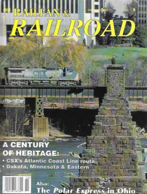 Railfan & Railroad Magazine Februar 2001 CSX Atlantic Coast Line DM&E Minnesota