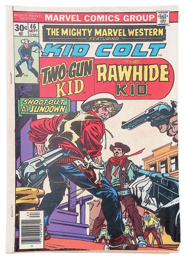 The Mighty Marvel Western #46 Newsstand Cover (1968-1976) Marvel Comics