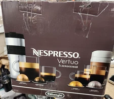 Breville Nespresso Vertuo & Aeroccino3 Grey Open Box