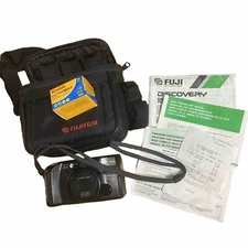 Fujifilm Discovery 1000 Zoom Date 35mm Point & Shoot Camera Camera Bag Pack Film