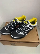 M300 - Tiebao Road Cycling Shoes Size 8 US Black, Yellow, &White New With Tags