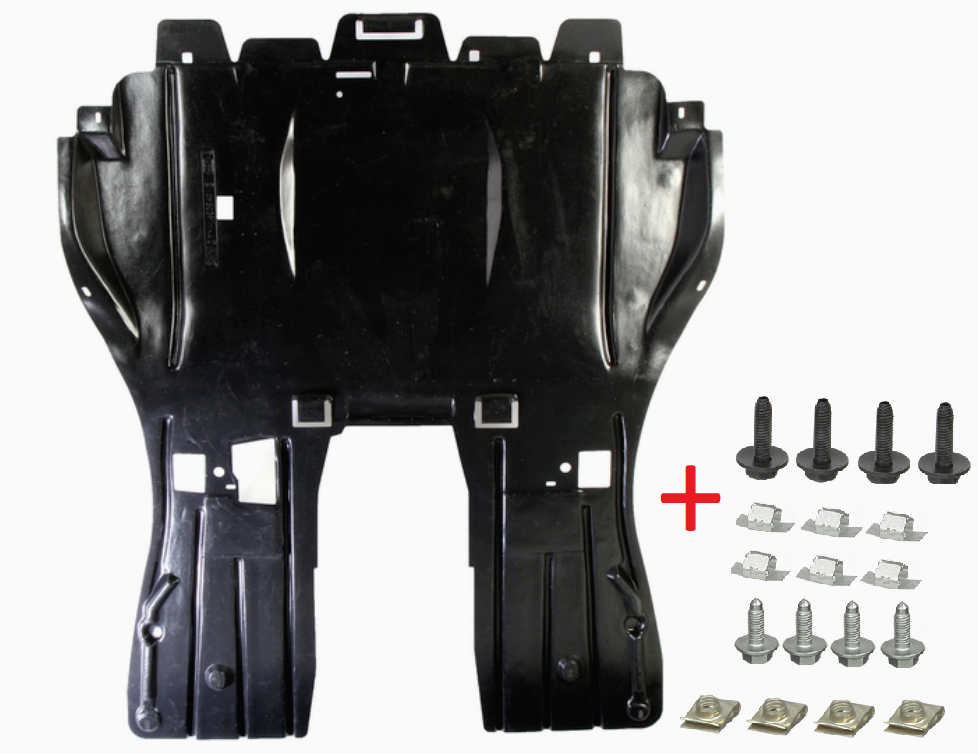 Kit Protection Sous-moteur PEUGEOT 407 2004-2011 – Plaque Cache Noir Polyéthylène, BLIC
