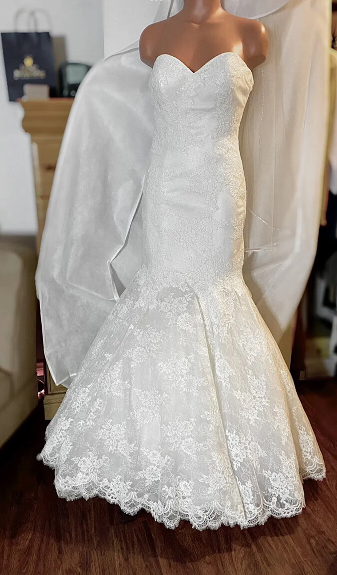 maggie sottero lace mermaid wedding dress Esther by Maggie Sottero Mermaid Wedding Dress at Precious Memories