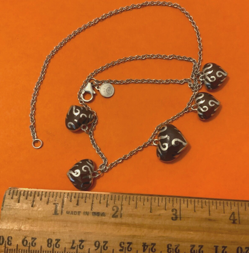 Angelique De Paris multi heart Taylor Swift 925 sterling silver necklace 18” - Picture 8 of 11