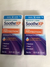 Bausch & Lomb Soothe Xp Lubricating Eye Drops 0.5oz - Pack of 2 Exp 2026+
