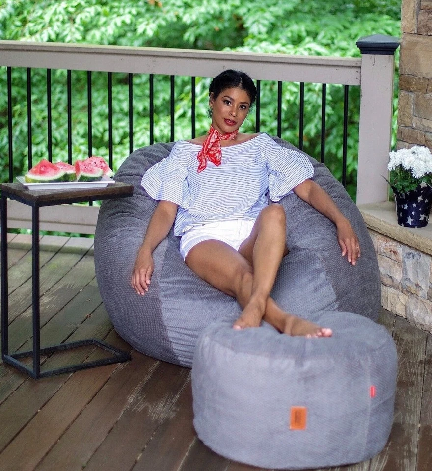 Bolso de frijoles CordaRoy's tamaño queen chenilla Foto 3 de 4