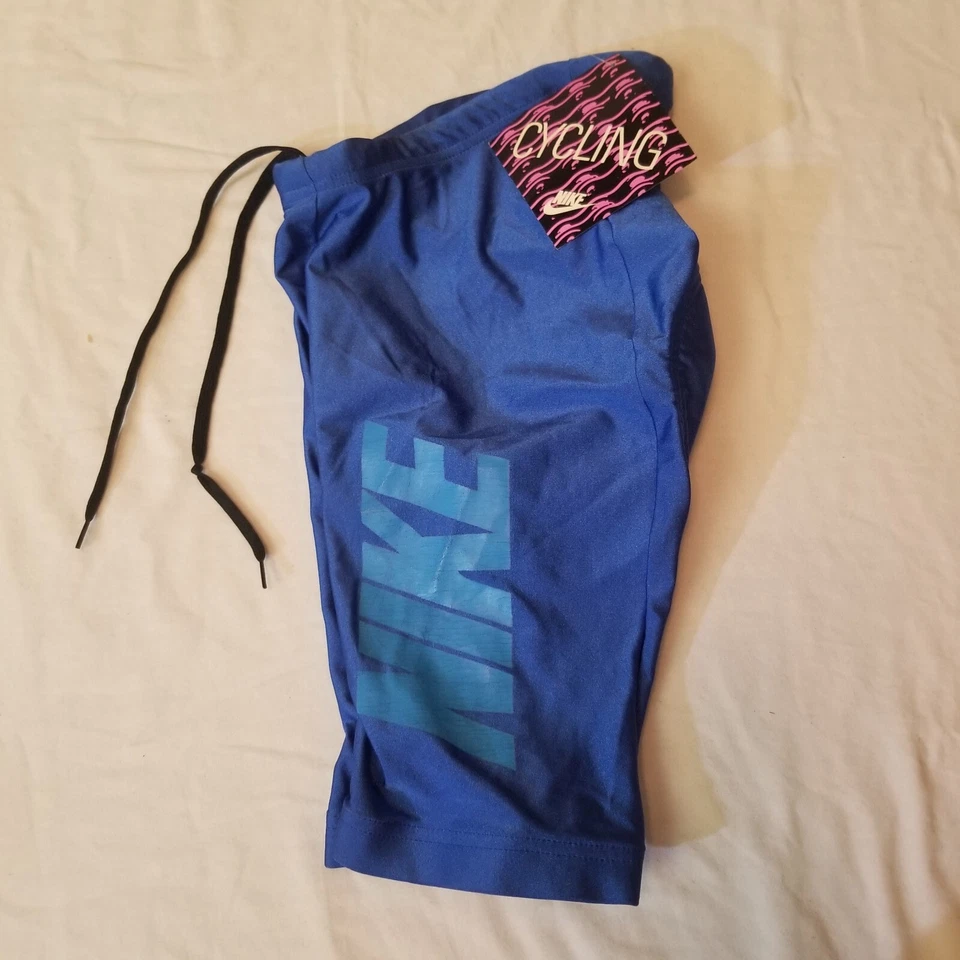 Pantalones Cortos De Colección NIKE HECHOS EN EE. UU. Azul Spandex Acolchado Ciclismo Bicicleta Talla XS Sin Stock Foto 2 de 4