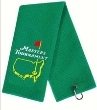 NEW Masters Tournament Golf Towel Green Trifold