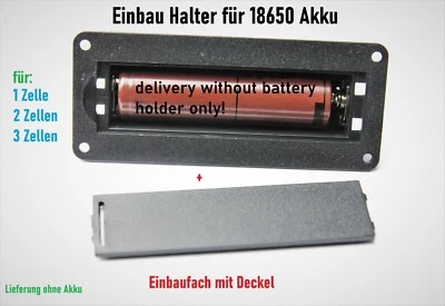 SATOR_STORY 18650 Akkuhalter Gehäuse Halterung 1S/2S/3S Akku Einbaufach Halter Holder DIY