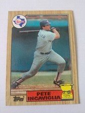 1987 Topps Pete Incaviglia Texas Rangers Gold Cup #550