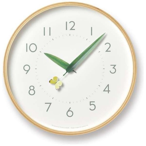 Lemnos wall clock MONKI perch analog Monki Butterfly SUR18-16 Diameter - Picture 1 of 5