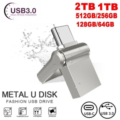 USB 3.0 Typ C Stick 128G 256GB 512GB 1TB 2TB USB-C OTG Flash Drive Speicherstick