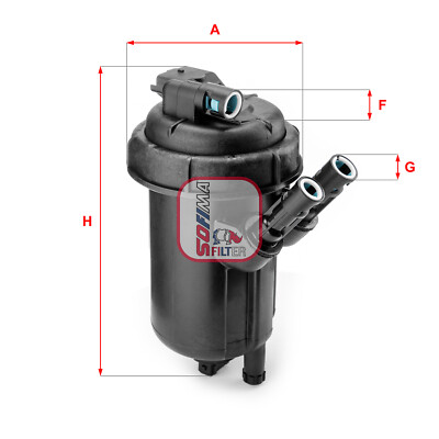 Sofima S 5114 GC fuel filter for Opel, Vauxhall