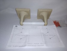 Questech RESIN TRAVERTINE FAUXSTONE TOILET TISSUE PAPER holder, New