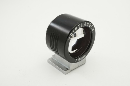 Voigtlander 75mm View Finder Black for Rangefinder Film Camera from Japan #B036 - Picture 6 of 10