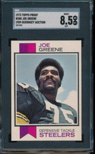 1973 Topps FB 8 Card Progressive Proof #280 Joe Greene 73TFB11