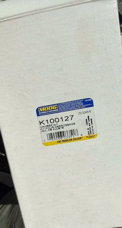 Kit de ajuste de rueda/cámara delantera MOOG K100127 para Toyota 4Runner Tacoma 95-04 Foto 2 de 2