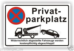 Hinweis Schild Parkplatz Schilder Parkverbot Parkverbotsschild Parken verboten