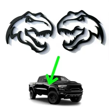 New T-rex Emblem for TRX Ram 1500 Fender badge Hellcat Demon Style Head  Trex