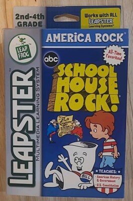 Leapfrog Leapster ABC School House Rock American History/Government 2nd-4th NEW