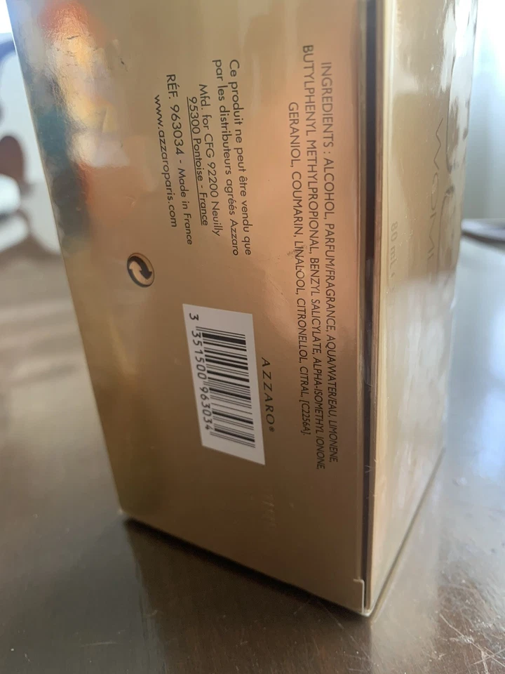 Azzaro DUO Eau De Toilette Spray 2.7 Fl OZ Nuevo En Caja Sellada Foto 4 de 4