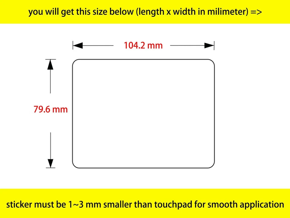 5-pack Touchpad sticker Dell XPS 15-9550 15-9560 15-9570 15-7590 Precison 5530 - Image 2 of 3