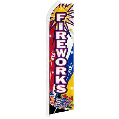Fireworks Boom Swooper Feather Flutter Advertising Flag Firework Stand