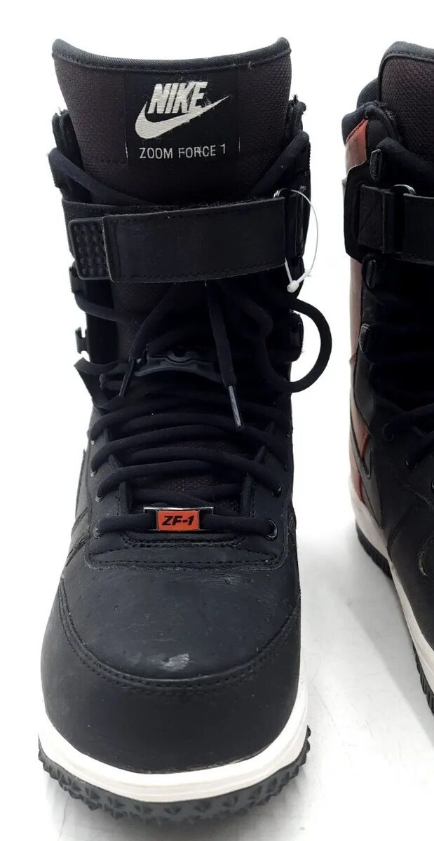Nike Zoom Force 1 Snowboard Boots Black/Dragon Red Sz 6.5 US Nike Zoom Force 1 Snowboard Boots Black/Dragon Red Sz 6.5 US