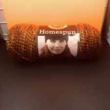 1 Skein Lion Brand Yarn 790-408 Homespun Yarn, Wild Fire, New