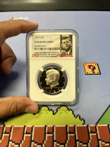 1982 S 50c Kennedy Half Dollar Proof - NGC PF69 Ultra Cameo