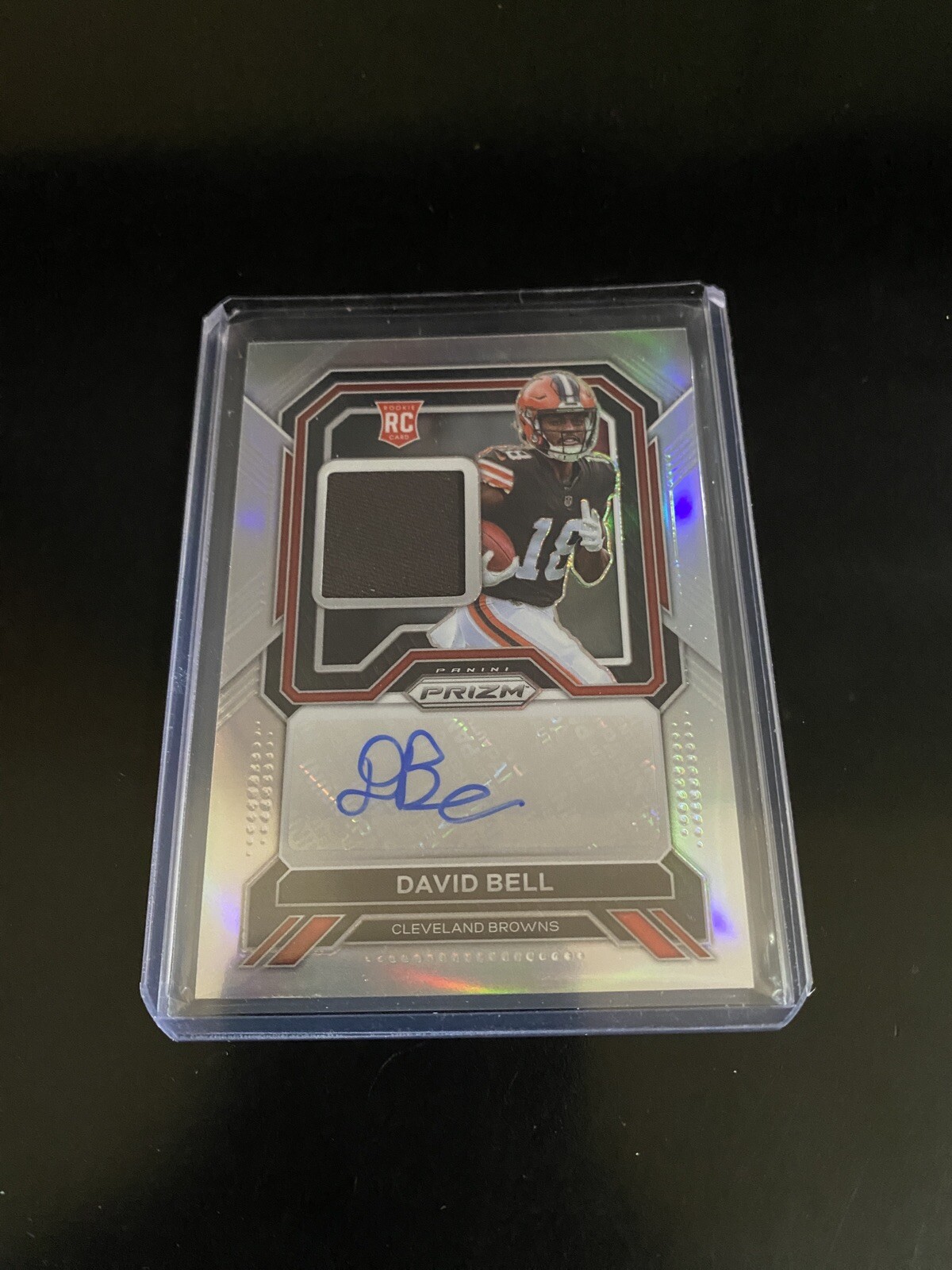 David Bell 2022 Panini Prizm Auto Jersey Patch /99 RPA RC Browns