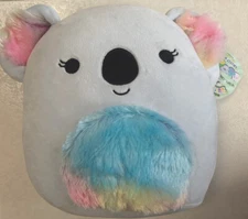 SQUISHMALLOWS 8” MAURA Koala Rainbow Fluffy Belly Plush Stuffed Animal NEW