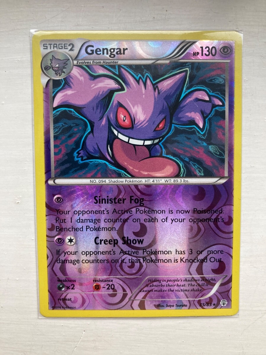 Pokémon TCG Gengar Generations 35/83 Reverse Holo Rare 2016 LP | eBay