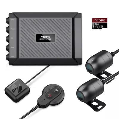Viofo Dual Motorrad Dashcam GPS WiFi vorne & hinten 2 Kanal HD 1080P Kamera