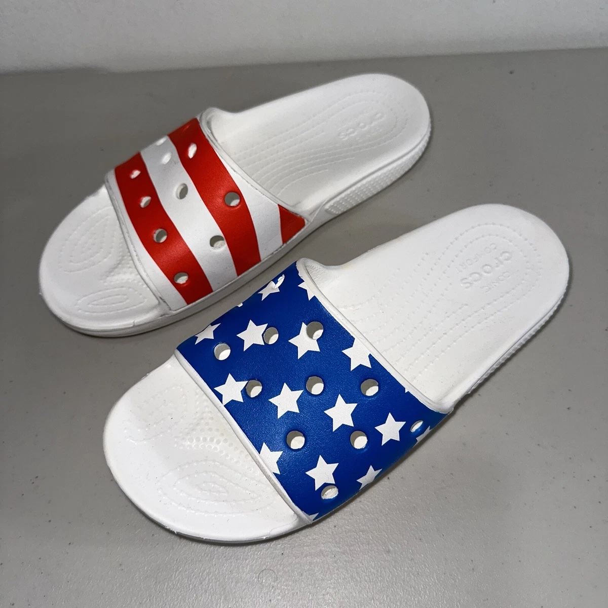 Mens american flag crocs sale