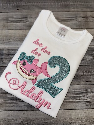 Baby Shark Birthday Shirt For Girls