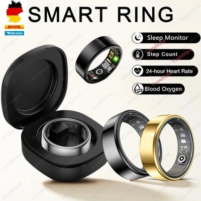 Smart Ring Damen Herren Schlafmonitor Puls SpO2 Tracker Multi-Sport IP68