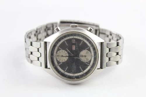 Vintage Seiko Reverse Panda Chronograph Watch Ref 6138-8000 Auto Working