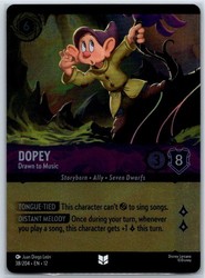 Dopey - Drawn to Music 38/204 Wilds Unknown Uncommon Foil