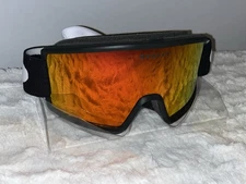 OAKLEY TARGET LINE M MATTE BLACK FIRE IRIDIUM SNOW GOGGLES NEW IN BOX 7121