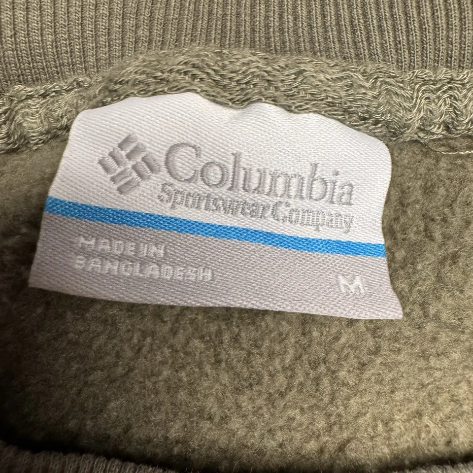 Sudadera Columbia Verde Oliva Estampado Floral Talla Mediana Foto 4 de 4