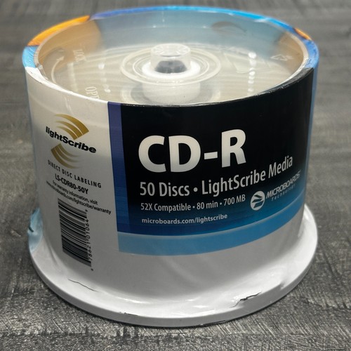 Mircoboards LightScribe CD-R 50 Pack 52x 80 Min 700mb - Brand New - 第 3/3 張圖片