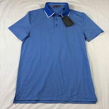 G/FORE Feeder Stripe Tech Jersey Golf Polo RACER Blue Men s Size Small
