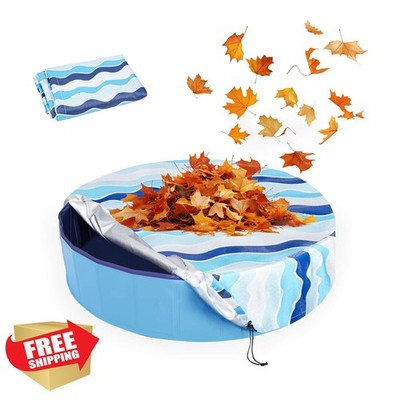 Ladadee Dog Pool Cover Blue Stripes S-32''