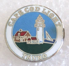 Cape Cod Light - Truro, Massachusetts Tourist Travel Souvenir Pin Lighthouse