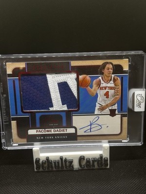 2024-25 Panini One And One Pacome Dadiet RC Precision Patch Auto RPA Red 7/25