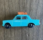 Vintage Lesney Matchbox Series No. 56 Fiat 1500 W/ Brown Luggage England