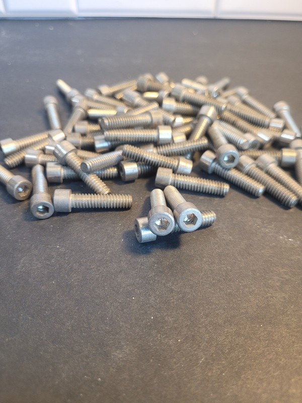 1/4 - 20 Course 1' Stainless Steel Allen Head Hardware 80 Pieces
