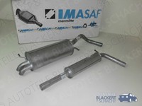 Imasaf Auspuffset Ab Kat für Skoda Fabia 1.9 SDI 47KW Bj99-08|Mitteltopf+Endtopf