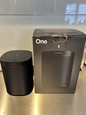 Sonos One Gen 2 Smart Speaker Black Tested Working With Original Box